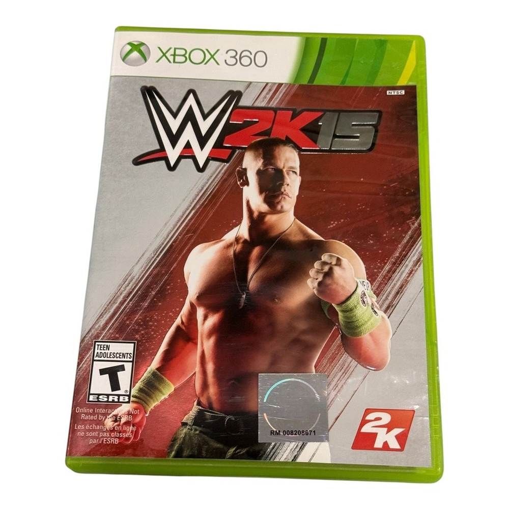 WWE 2K15 Xbox 360 Video Game Complete Case Manual Tested Wrestling 2K Sports